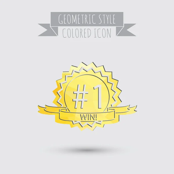 First place ribbon icon — Stock Vector