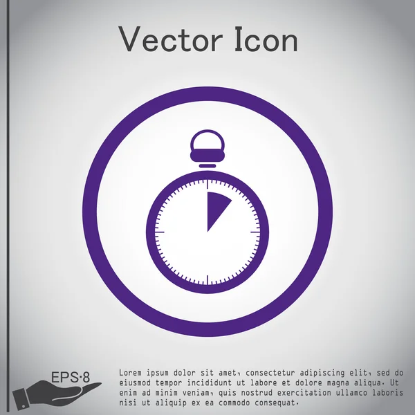 Klassisk stoppur ikon — Stock vektor
