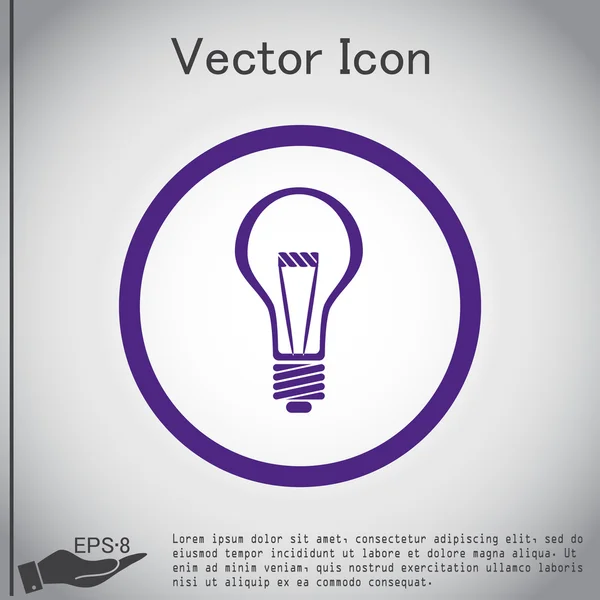 Becuri, pictograma ideii — Vector de stoc