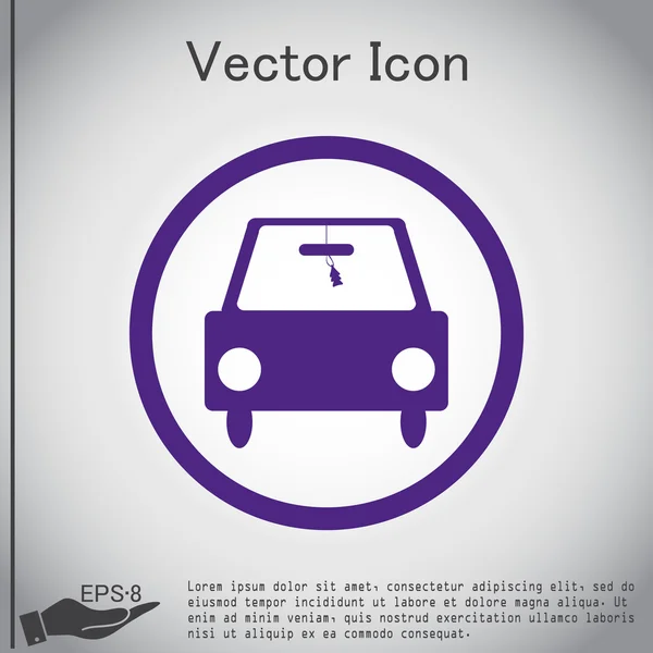 Coche, icono de transporte — Vector de stock