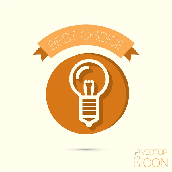 Lightbulb, ideas icon — Stock Vector