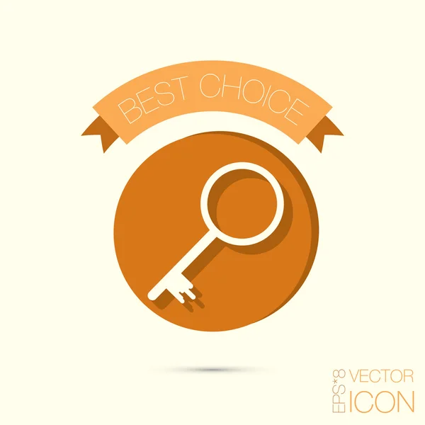 Sleutel, wachtwoord-pictogram — Stockvector