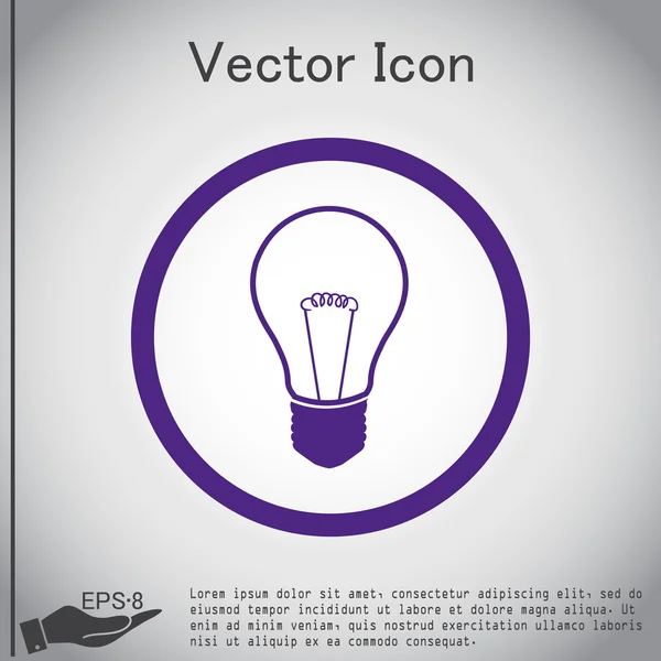 Lightbulb, idea icon — Stock Vector