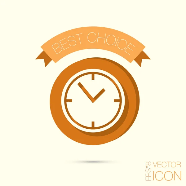 Reloj, reloj icono — Vector de stock
