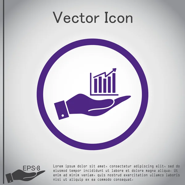 手図アイコン — ストックベクタ