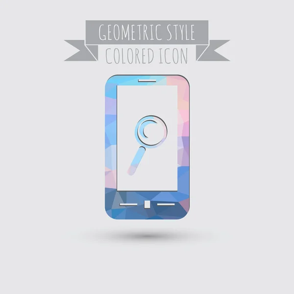 Smartphone, lupa — Archivo Imágenes Vectoriales
