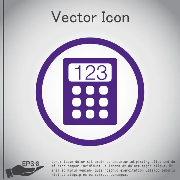Kalkulačka. kancelář znamení — Stockový vektor