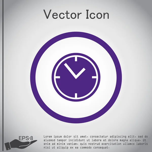 Ceas, ceasuri pictograma — Vector de stoc