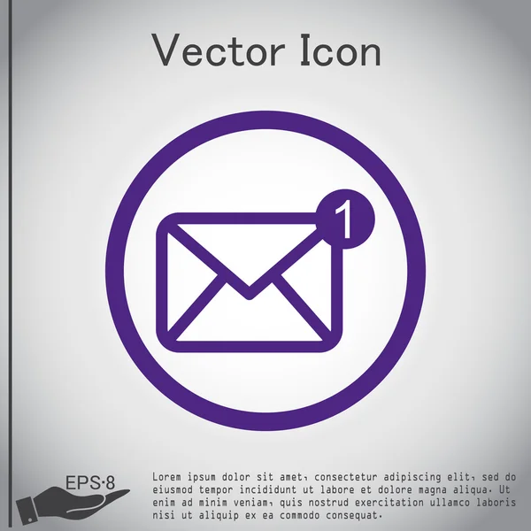 Obálka. symbolu e-mailu — Stockový vektor