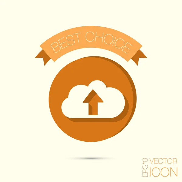 Icon of download files — Stock Vector