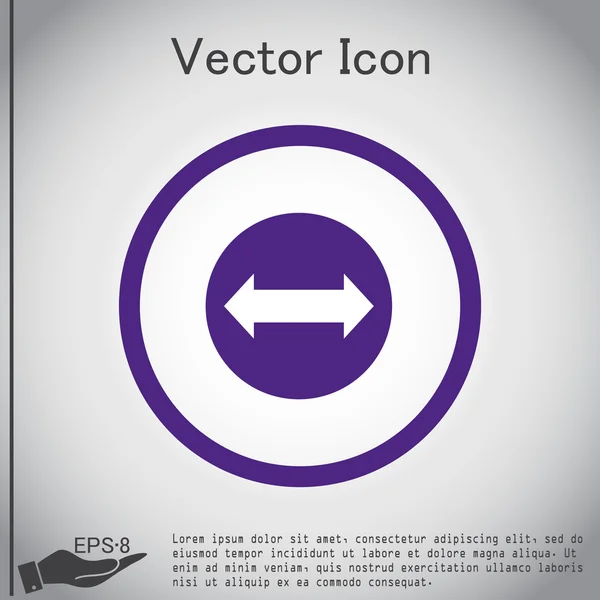 Mova o sinal de setas — Vetor de Stock