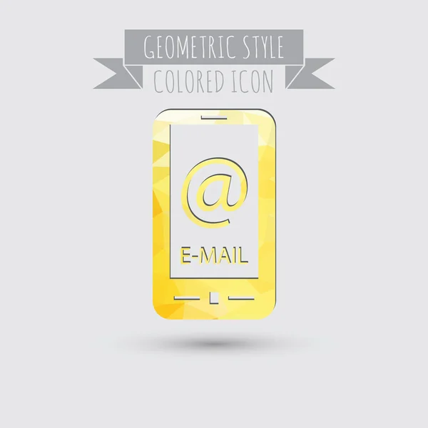 Smartphone with mail icon — Stock Vector
