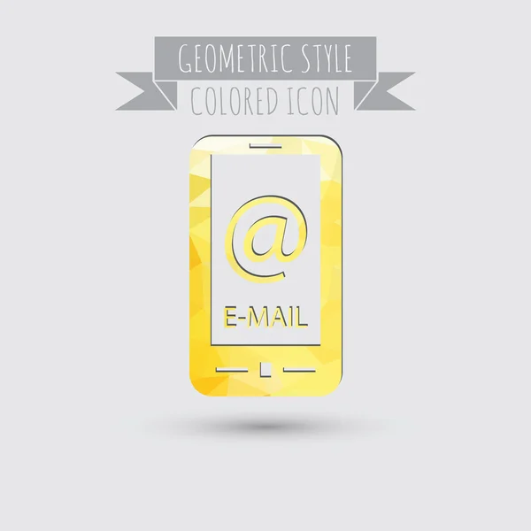 Smartphone con icono de correo — Archivo Imágenes Vectoriales