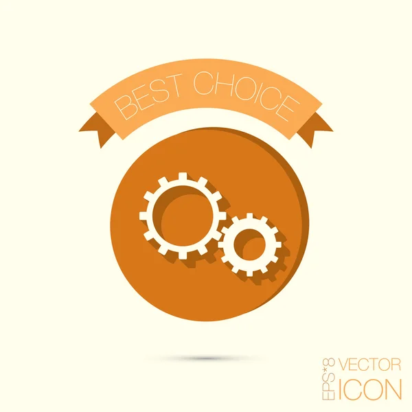 Settings, cogwheels icon — Stock Vector