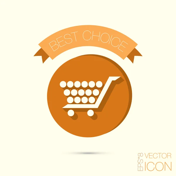 Icono de compras en línea — Vector de stock