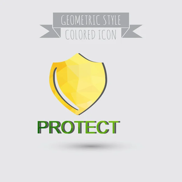 Escudo, ícone de proteção — Vetor de Stock