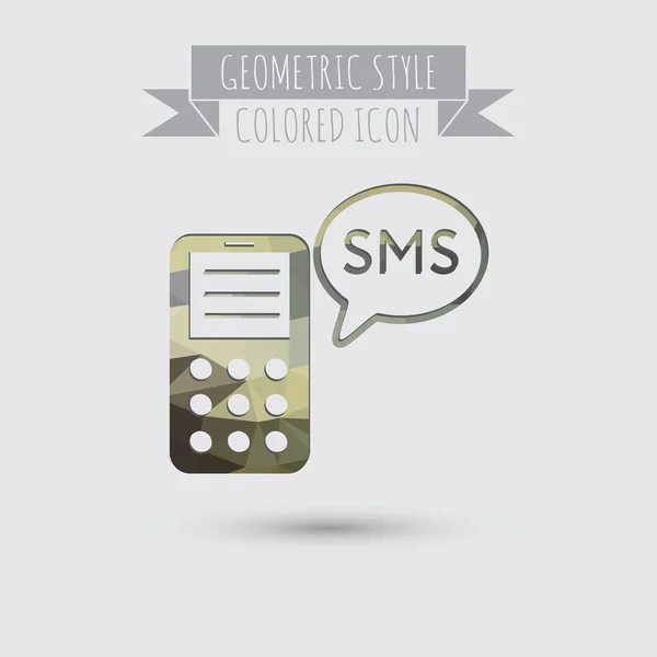 Smartphone mit SMS-Symbol — Stockvektor