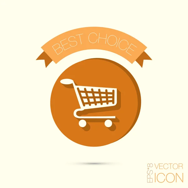 Tienda online, icono de la compra — Vector de stock