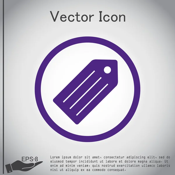 Etiqueta para icono de ropa — Vector de stock