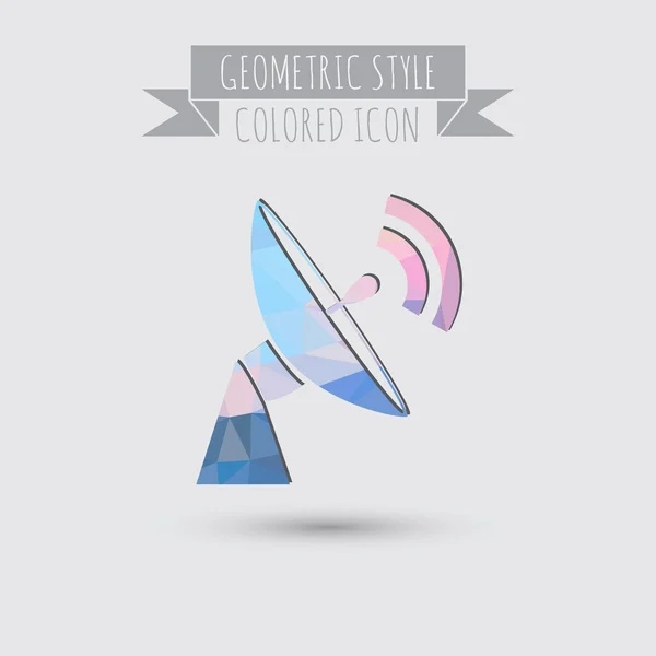 Satellite dish, antenna  icon — Stock Vector