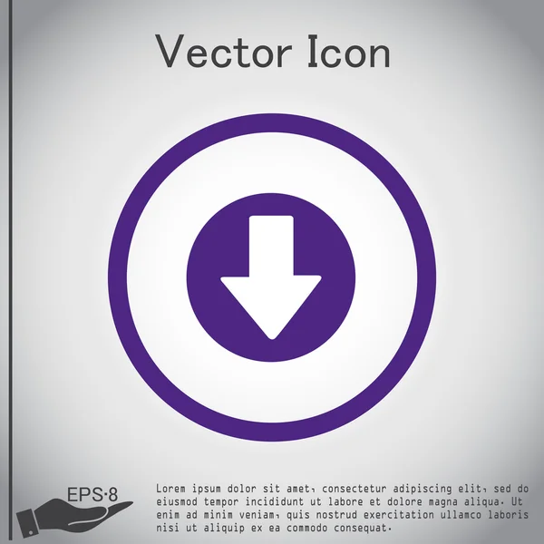 Web arrow symbol — Stock Vector