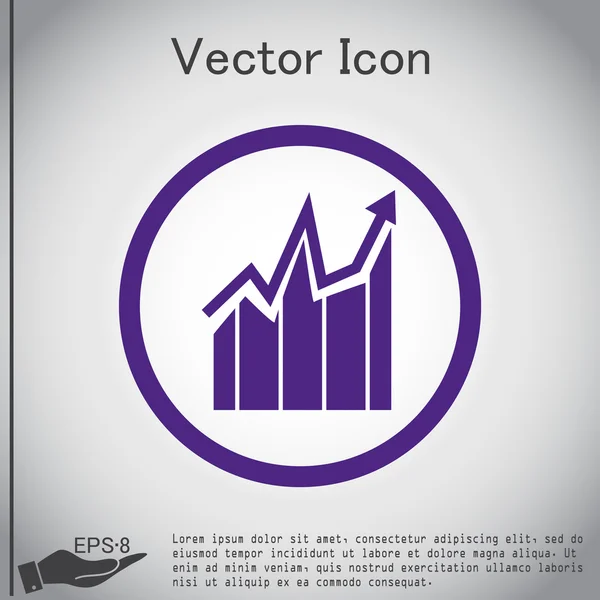 Obrázek grafu diagramu — Stockový vektor