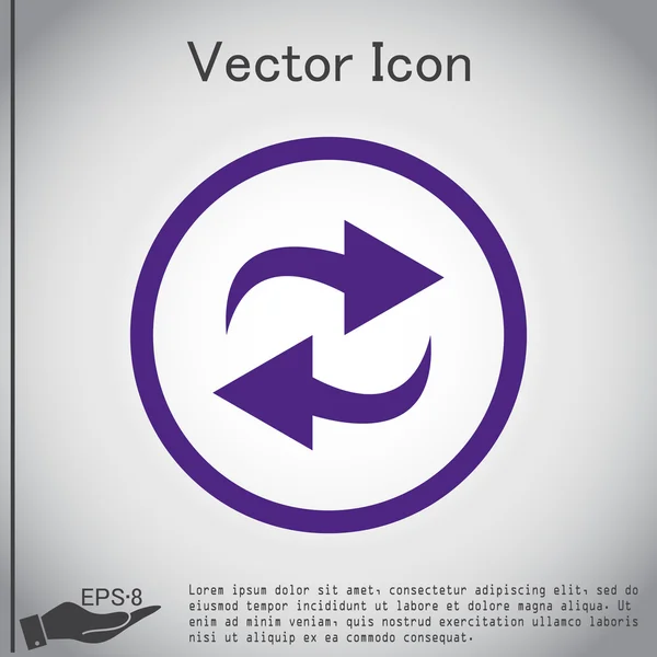 Update arrows sign — Stock Vector