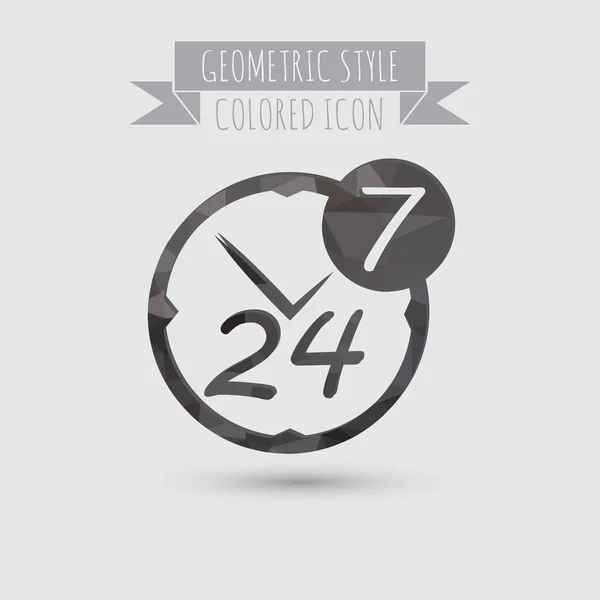 24 hours,  7 days icon — Stock Vector