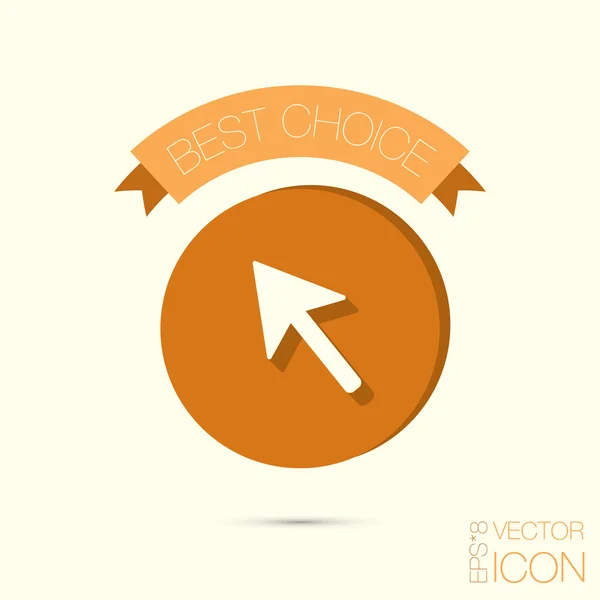 Web pijl symbool, cursor pictogram — Stockvector