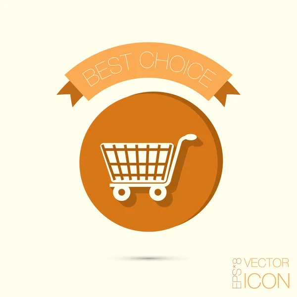 Icona dello shopping online — Vettoriale Stock