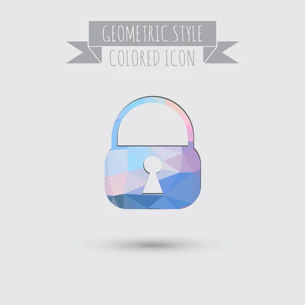 Closed padlock icon — Stock Vector