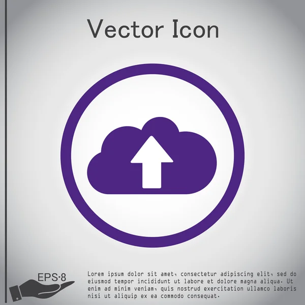 Icono descargar archivos — Vector de stock