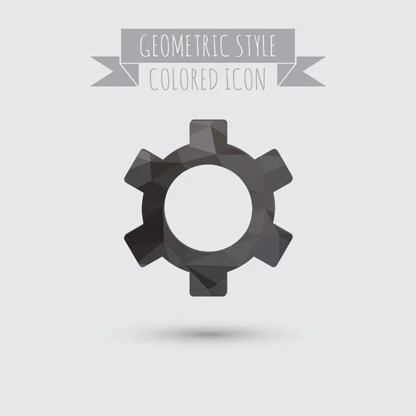 Configurações. ícone de roda de engrenagem — Vetor de Stock