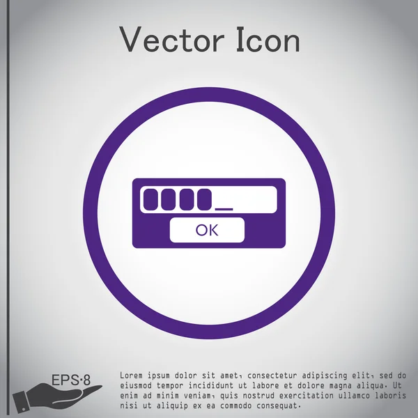 Interfaz web, icono del sitio web — Vector de stock