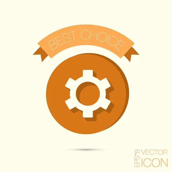 Символ настроек. cogwheel icon — стоковый вектор