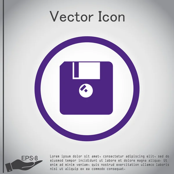 Diskette, Diskette. Dokument-Symbol — Stockvektor