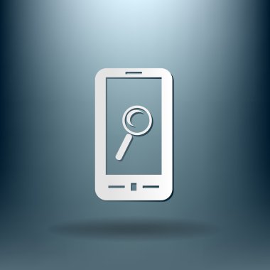 telefon Büyüteç simgesiyle