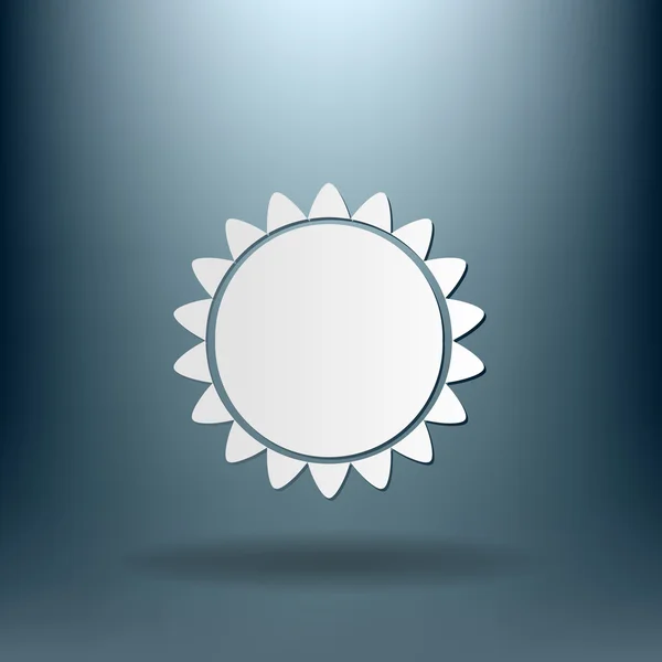 Weather icon. sun — Stock Vector