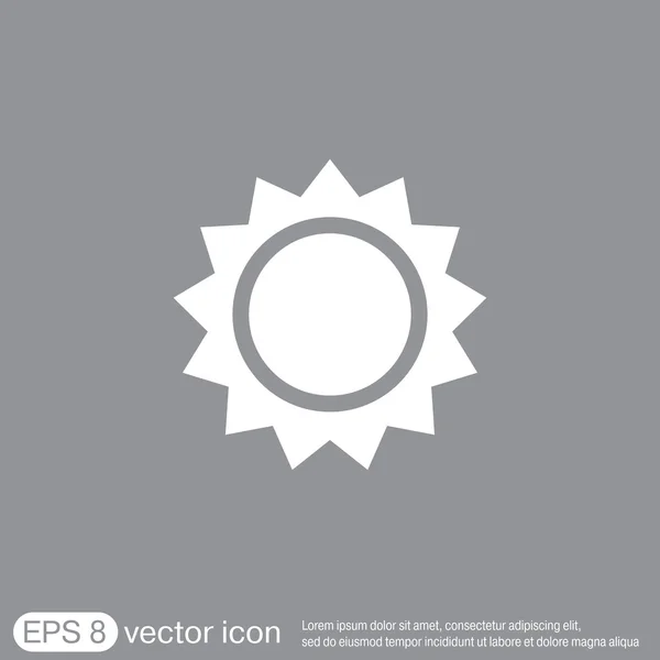 Pictogram van het weer. zon — Stockvector