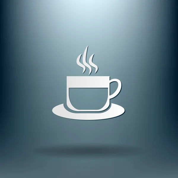 Taza de café o té icono — Vector de stock