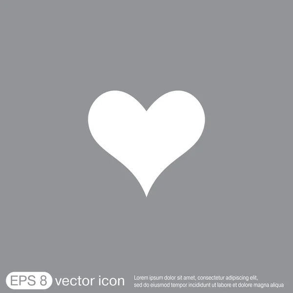 Heart, love icon — Stock Vector