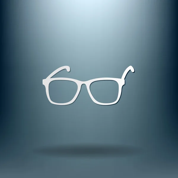 Lunettes, icône de la vue — Image vectorielle