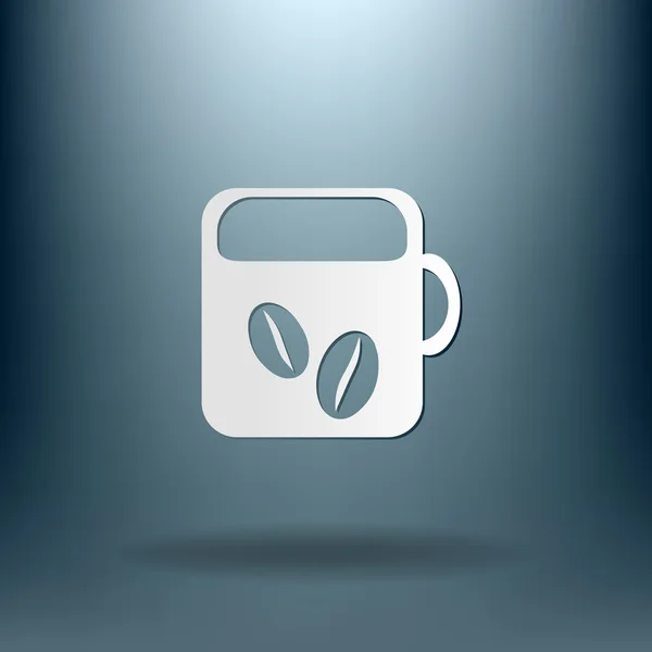 Coffee cup or tea icon — Stock Vector