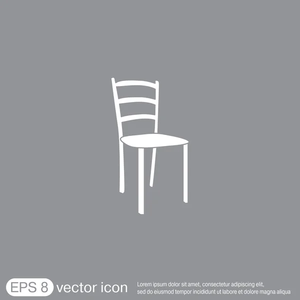 椅子、家具のアイコン — ストックベクタ