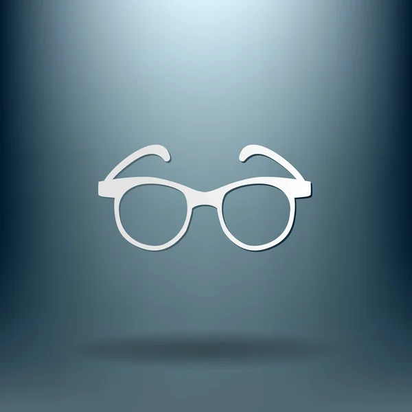Lunettes, icône de la vue — Image vectorielle