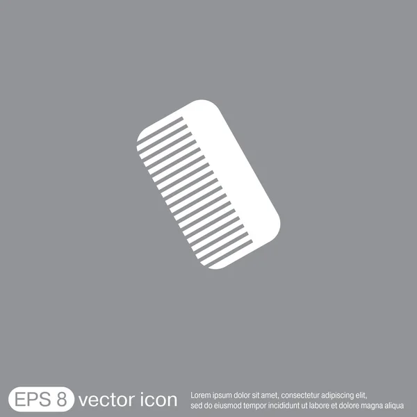 Grzebień. ikona dla zakładów fryzjerskich — Wektor stockowy
