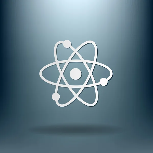 Atom, Molekül-Symbol — Stockvektor