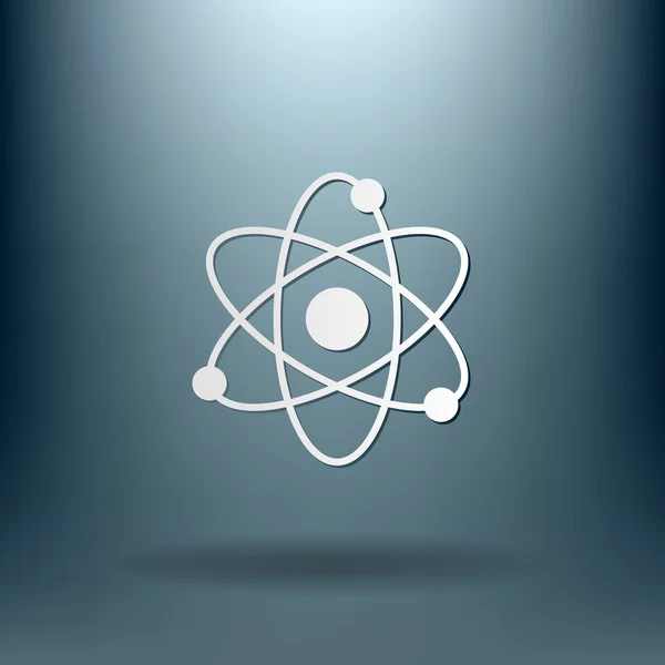 Átomo, ícone da molécula — Vetor de Stock
