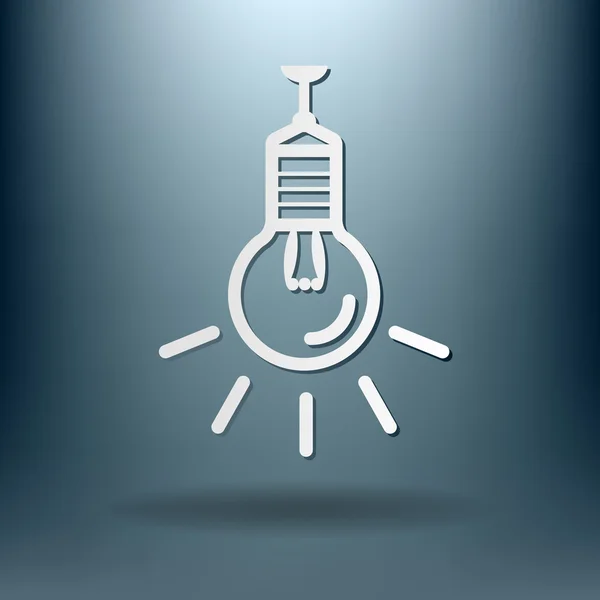 Žárovka, myšlenky ikonu — Stockový vektor