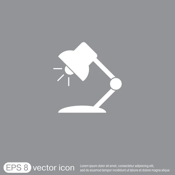 Tafellamp, office-pictogram — Stockvector